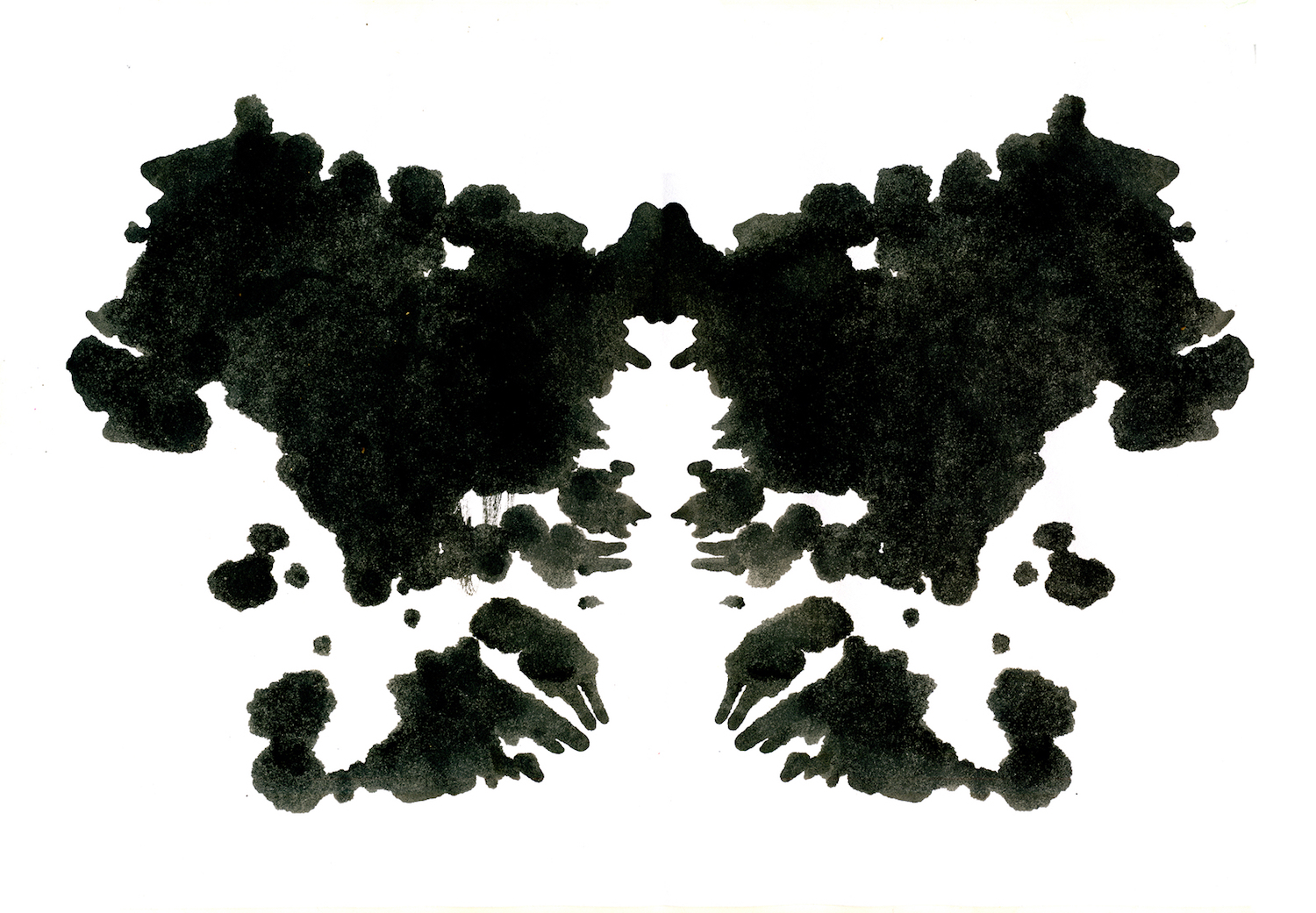 Rorschach inkblot test illustration