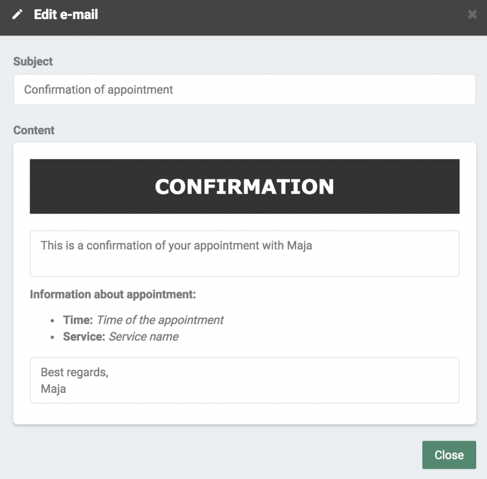 2 different confirmation mails - Which one to choose and when?