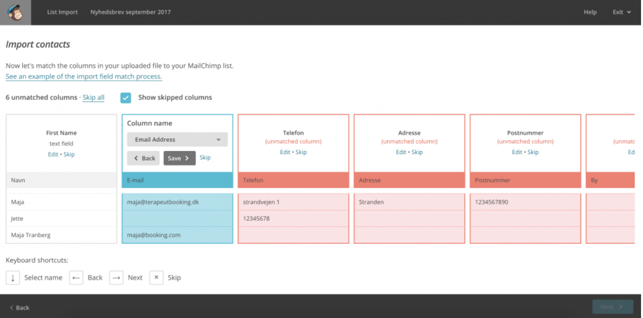 Guide for Getting started with MailChimp: how to import clients from EasyPractice to MailChimp