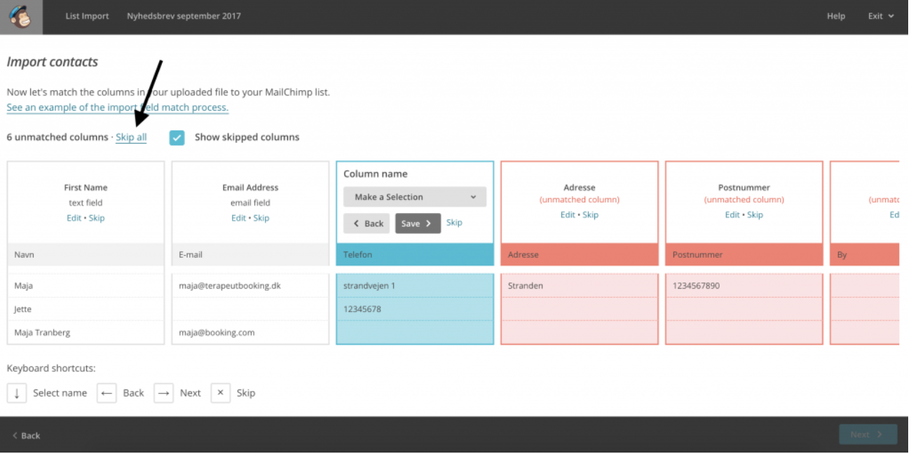 Guide for Getting started with MailChimp: how to import clients from EasyPractice to MailChimp