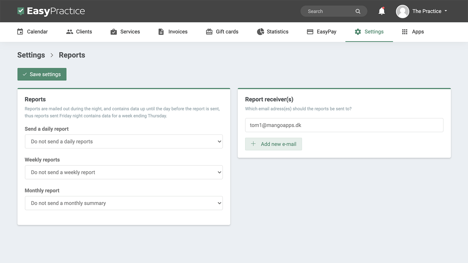 Stay up-to-date with the report feature