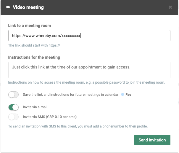 setting up video meetings