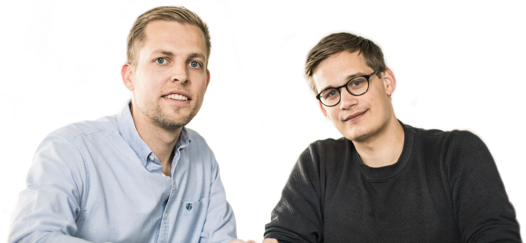 Grundarna av EasyPractice Bo Møller och Emil Højbjerg