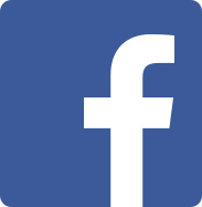 En blå Facebook-logo