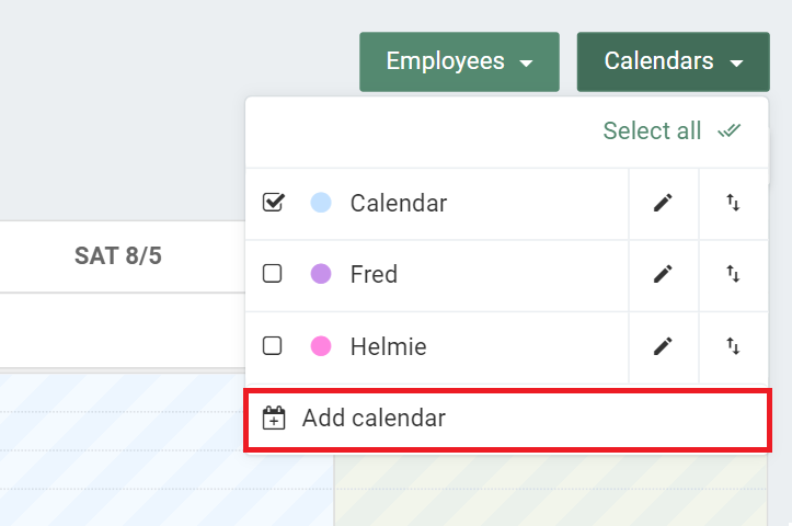 Guide to create new calendar