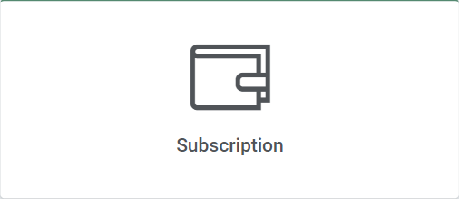 Subscription icon menu