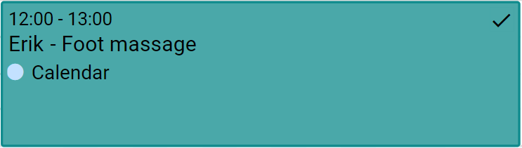 Example icons of an invoice and if it is paid or not