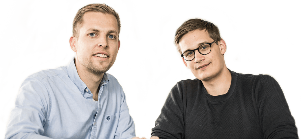 Grundarna av EasyPractice Bo Møller och Emil Højbjerg