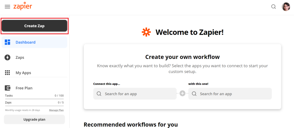 Activate Zapier instructions 
