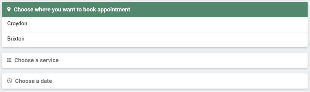 Online booking in our online scheduling software from the clients' perspective