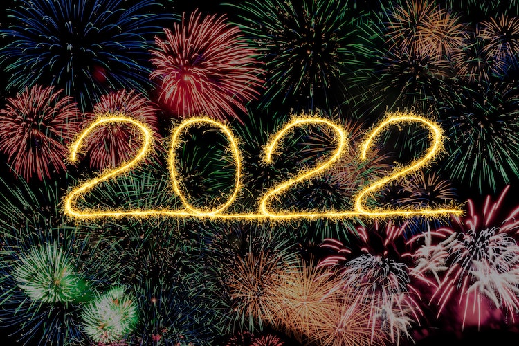 Fireworks for new year 2022