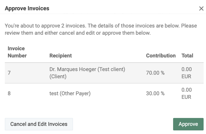 Add other payers to an invoice guide