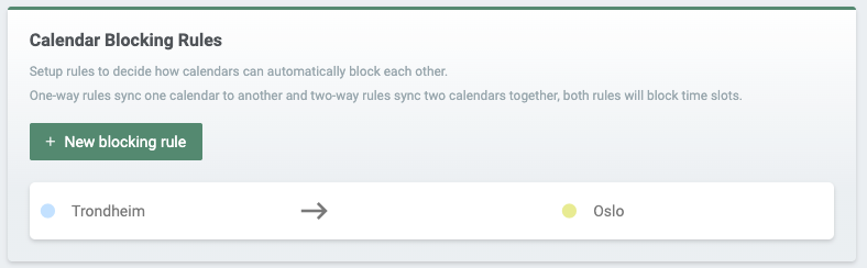 Your calendar blocking ruless